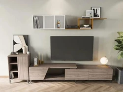 Modern Simple Living Room Furniture Set Wooden TV Stand