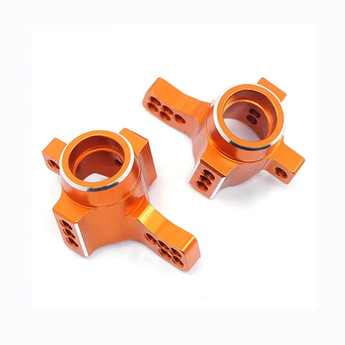 CNC customized motorcycle and bicycle modification hardware spare parts milling parts orange aluminum alloy material