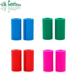 Custom logo  fitness silicone barbell grips weightlifting grips gym bar grips for training