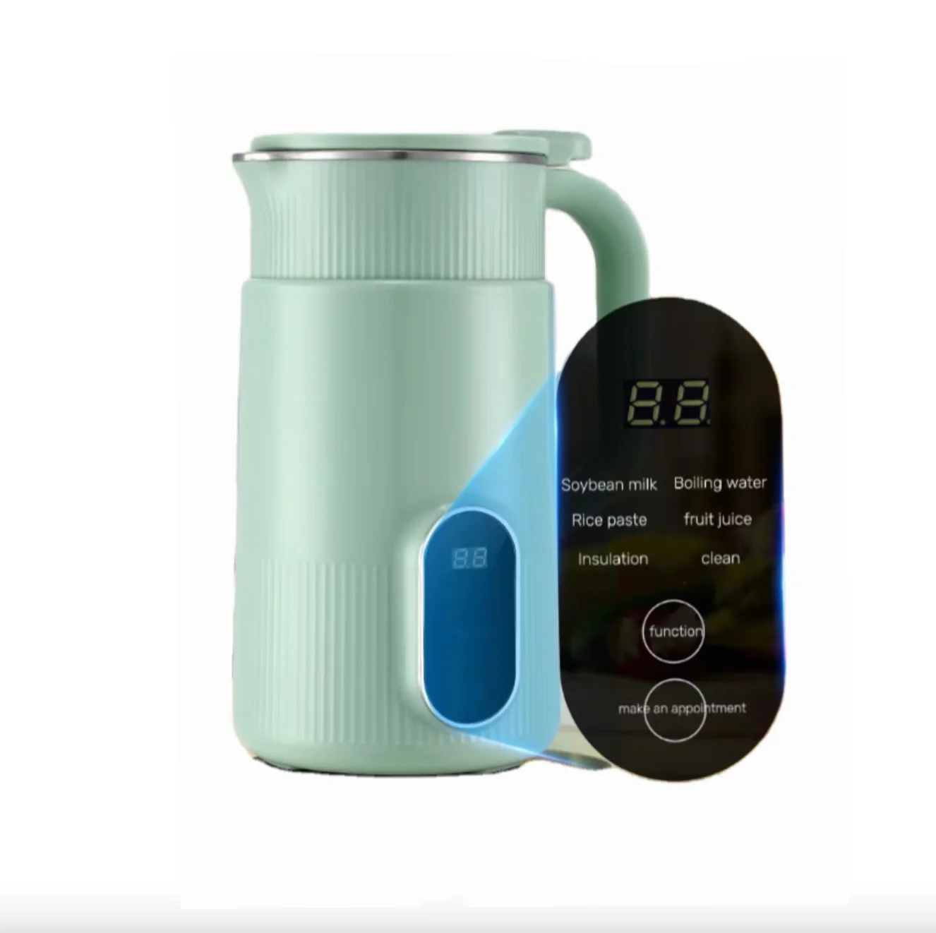 2024 Multifunctional Six-in-One Food Processing Mixer Mini Spice Heating Mixer for Soybean Milk Nut Milk Baby Milk Machines