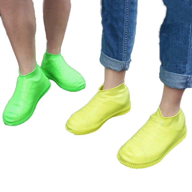 1Pair Waterproof motorcycle shoe cover Protector Reusable Non-Slip Rain Boots Sneakers Protector Silicone cycling shoe covers