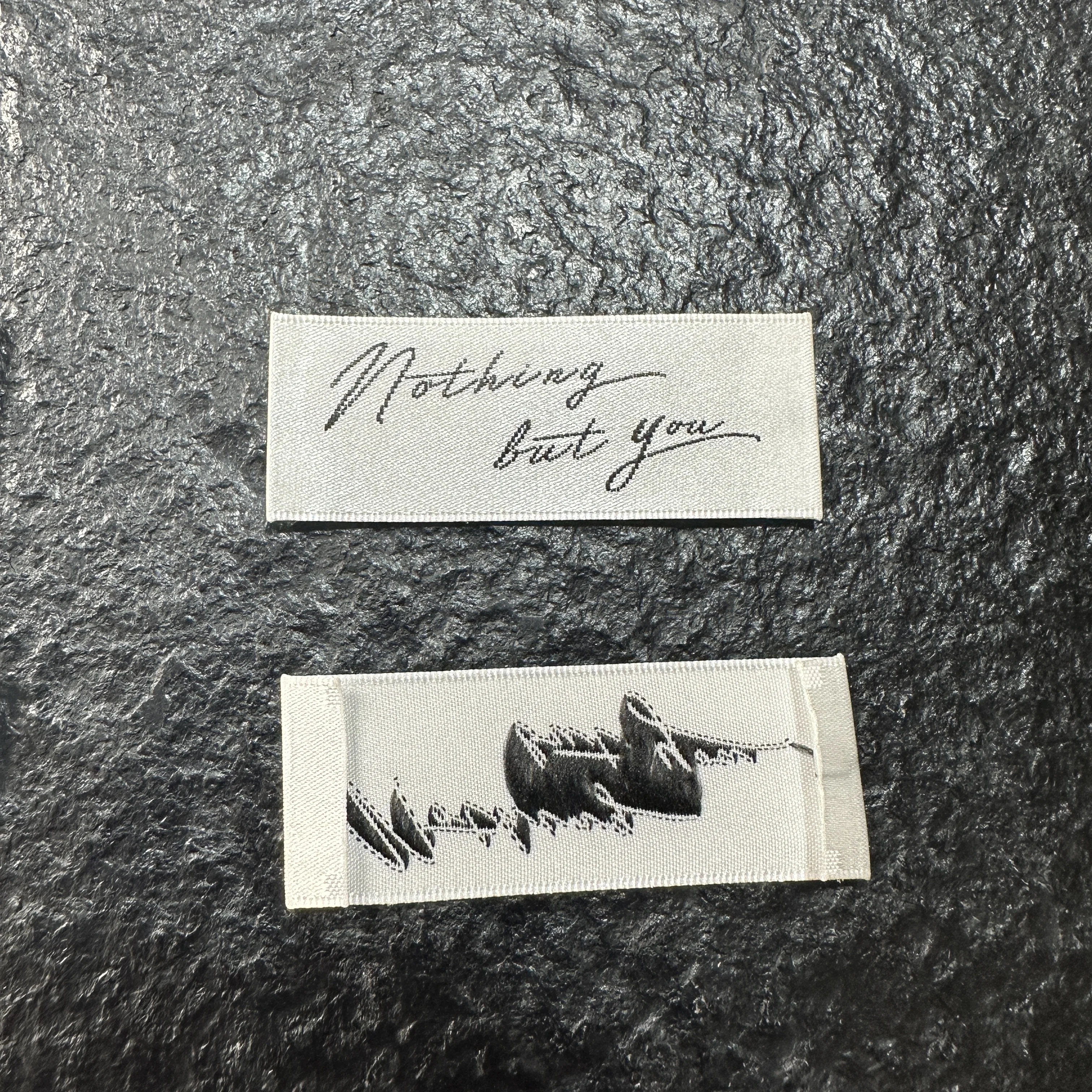 Satin label, soft woven label, custom low MOQ Luxury label Neck label Clothing labels main label