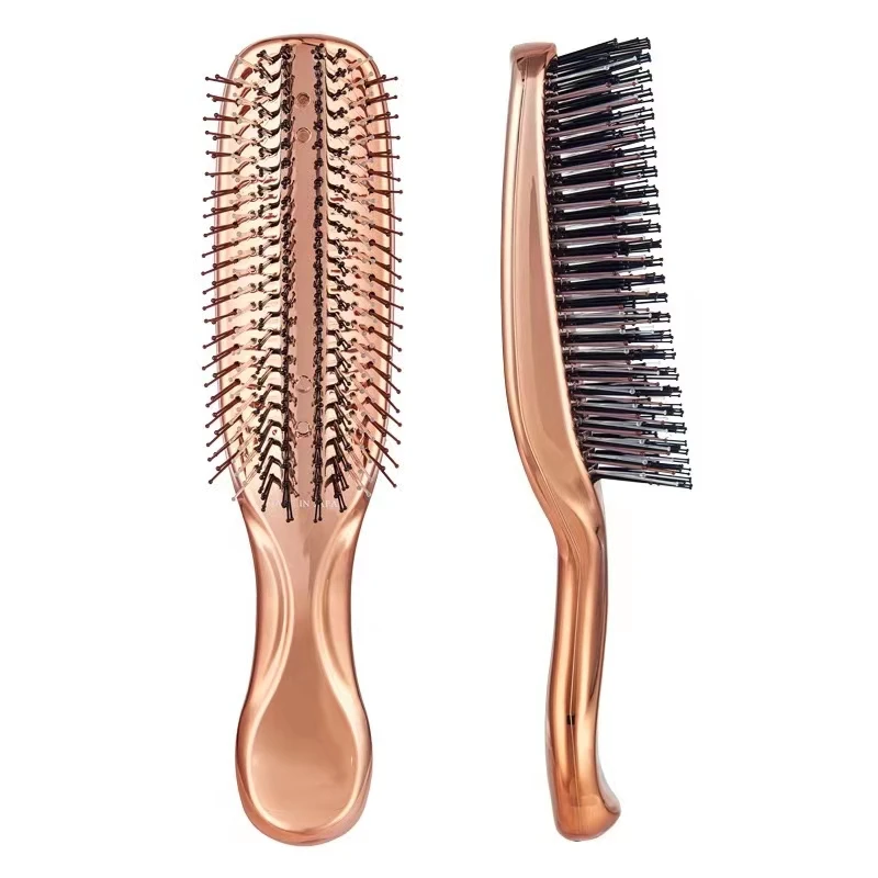 Light Luxury Electroplating Massage Head Hair Comb Large Wide Tooth Comb Air Bag Comb
