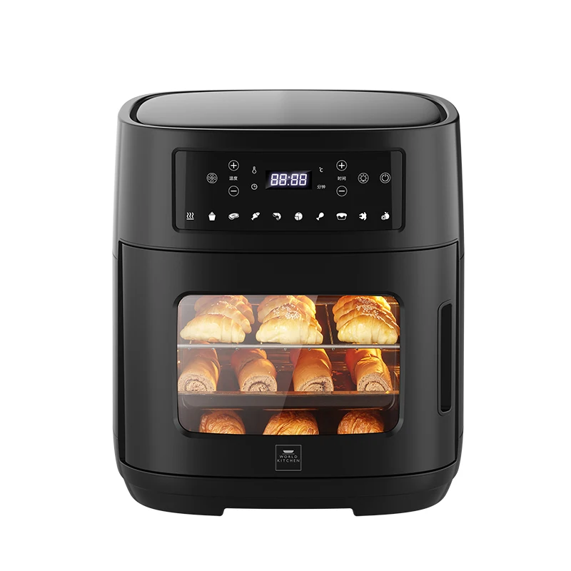 New design multifunctional wholesale 1900W kitchen pizza air electric toaster oven