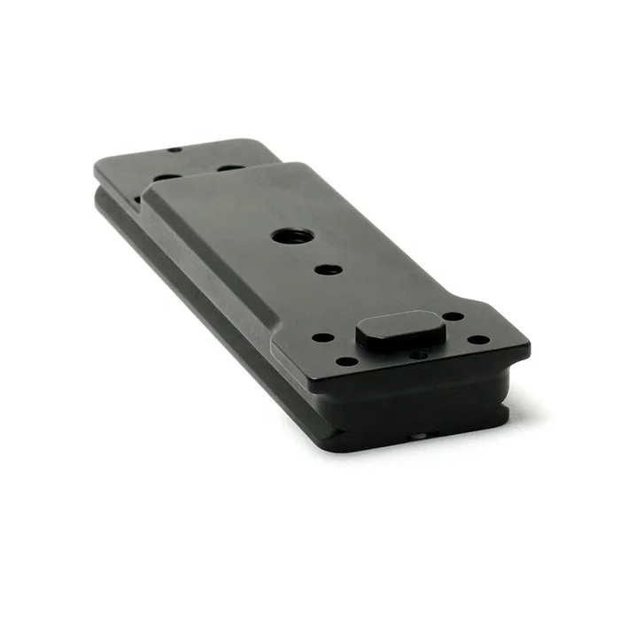 CNC Customized Milling Fabrication Manufacturer Aluminum Alloy 6061 T6 Black Anodized Front Plate Panel