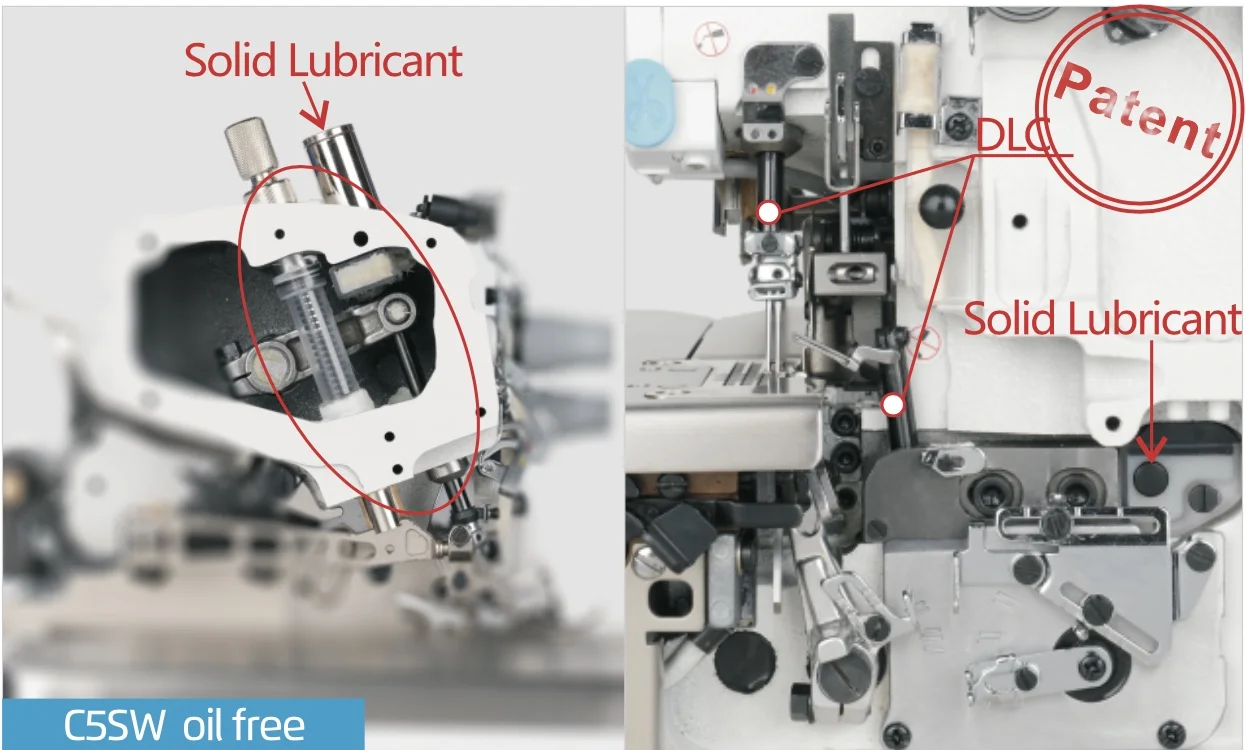 JACK C5S Overlock Stitching Machine Sewing machines for Garment of Shirt Pants Underwear