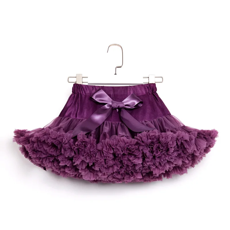 European american solid color fashion performance pettiskirt dance kids clothes children tutu girls skirt