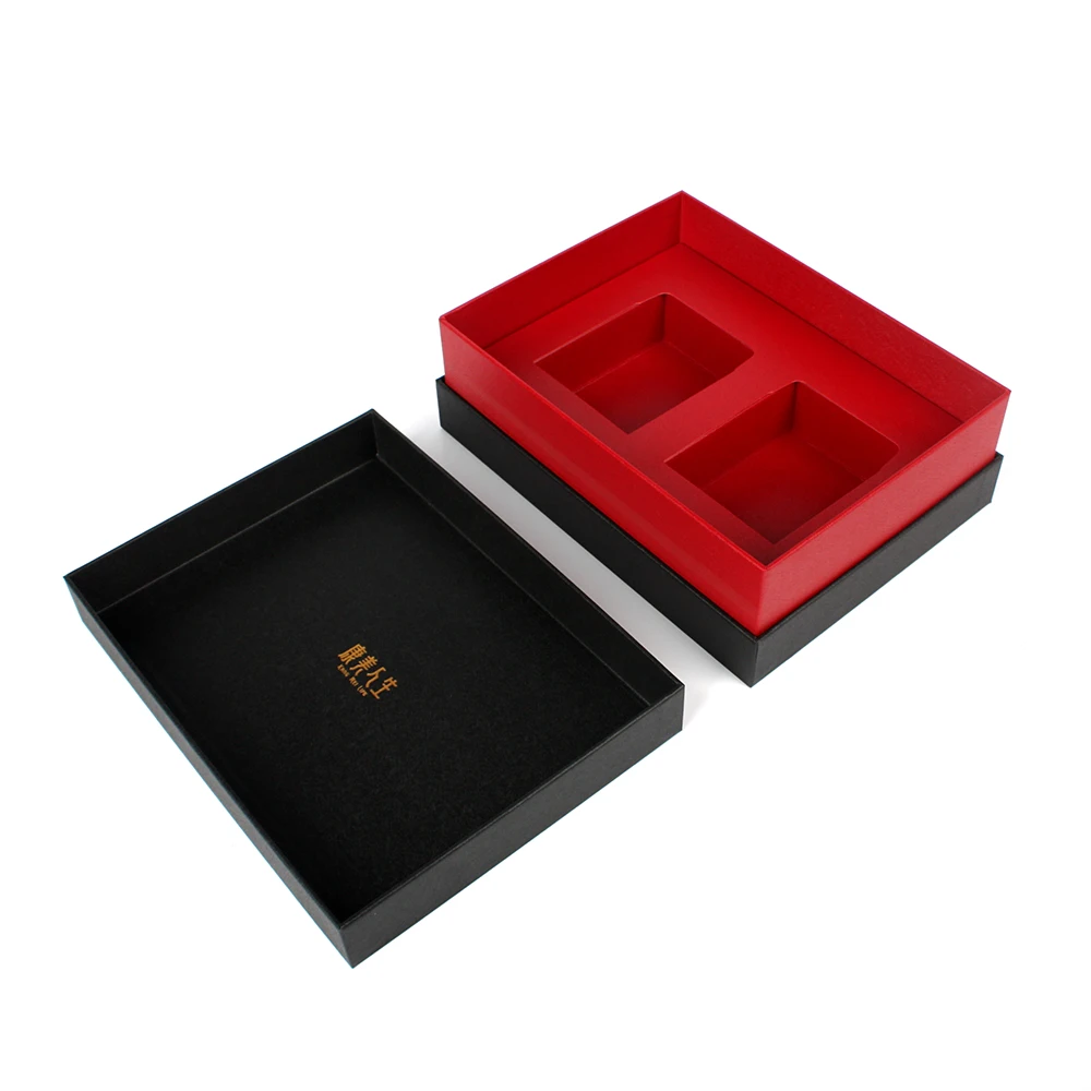 Gift Boxes with Sleeve Factory Wholesale Cheap Price Luxury Black Lid and Base Raphe Box/matte Black Rigid Boxes Other Food