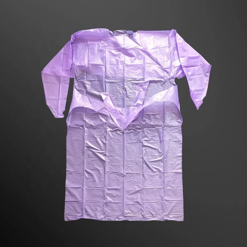 Best selling Wholesale Laboratory Dental Operation Disposable Sterile individual packaging CPE Gowns with Thumb up