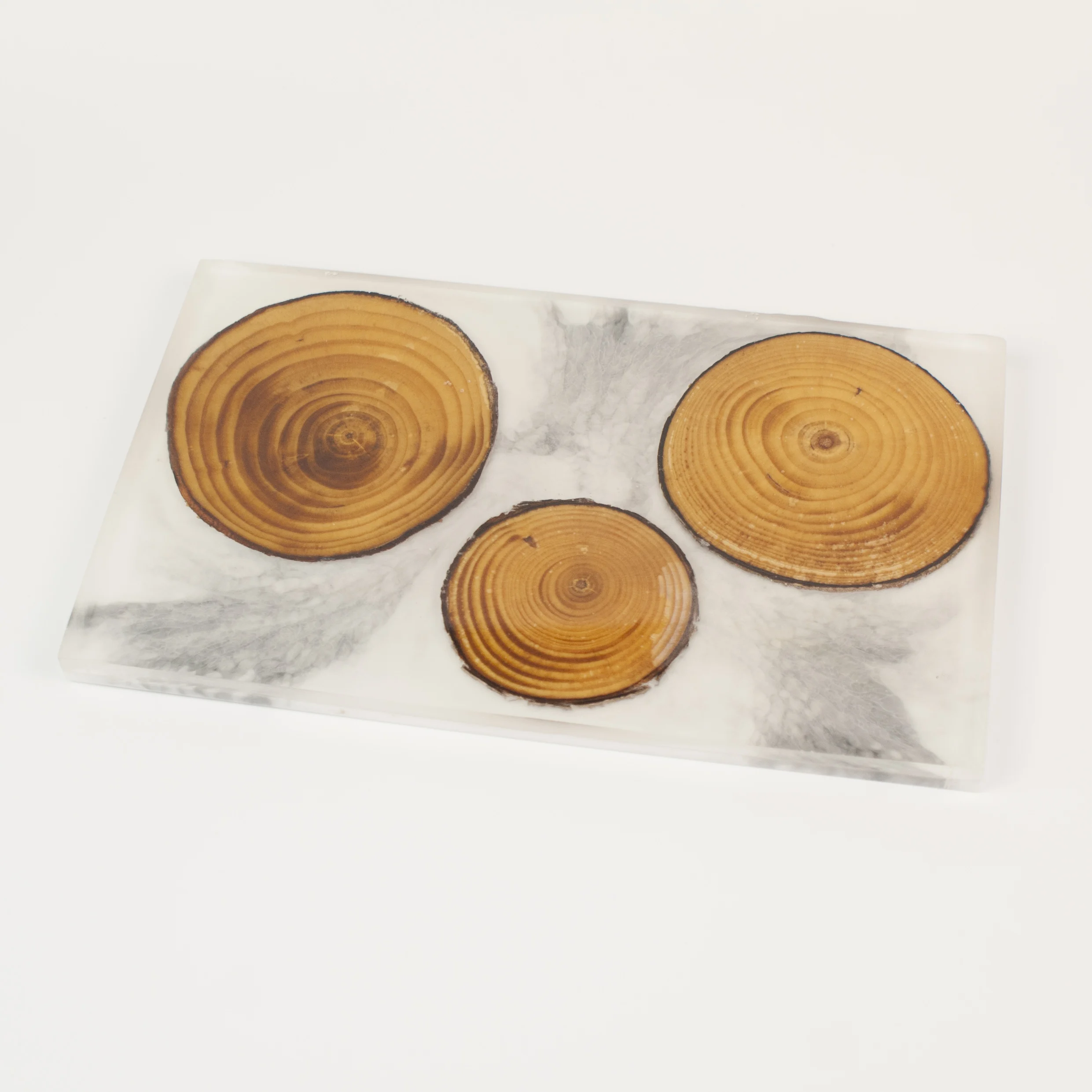 Customization Artist Mini Cheese Serving Board Epoxy Resin Wooden Cutting Board