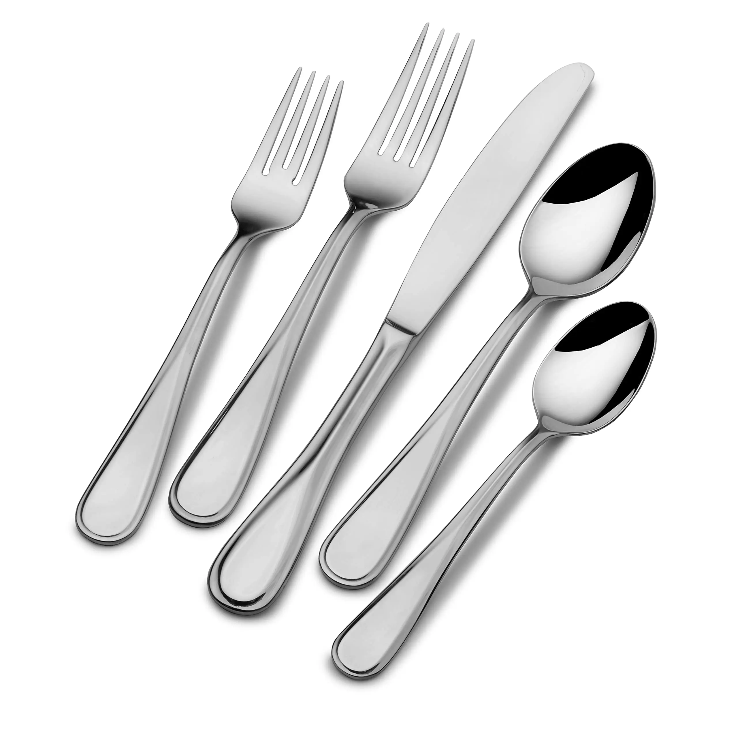 New Arrival Dinner Silverware Swiss Home Cutlery Gold Color Flatware Set