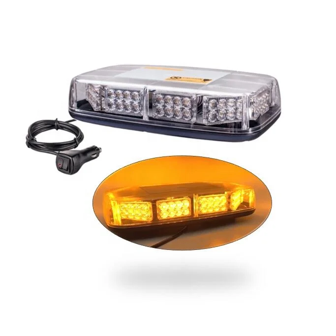 12v 24v Emergency Warning Flashing Led Amber Yellow Hazard Warning Lights Amber Strobe Light Bar