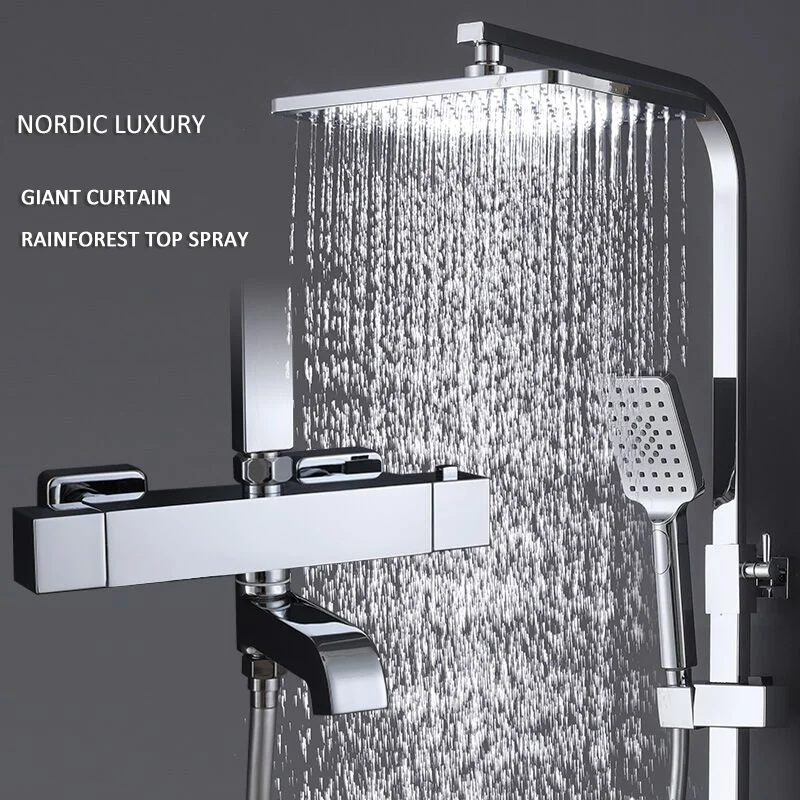 
New design bath thermostatic faucet Brass shower panel/shower set 