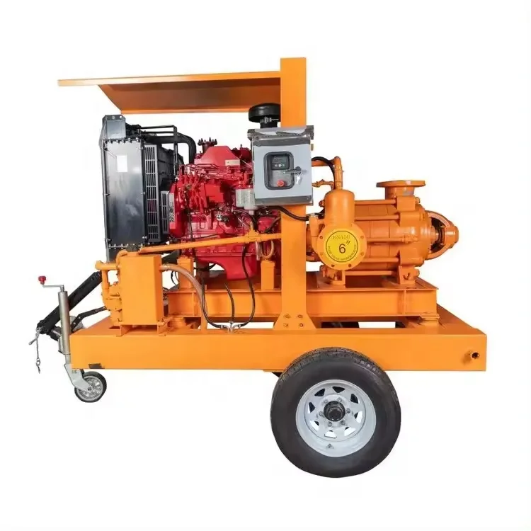 Diesel multistage High Head Fire Fighting Pumps System With Control Panel