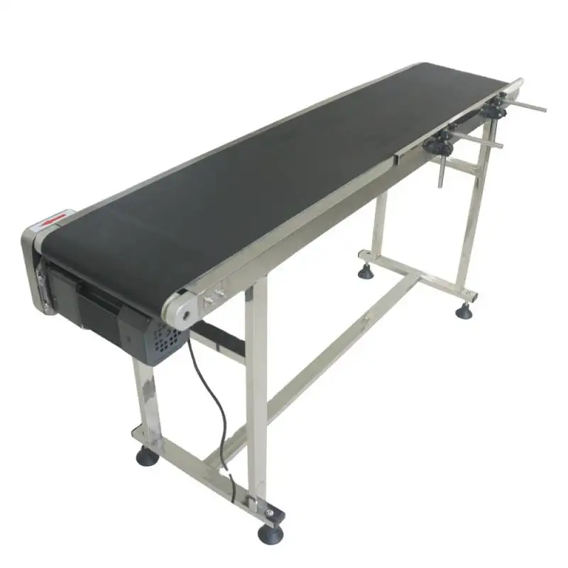 Good quality industrial stainless steel pvc belt conveyor suppliers small bottle conveyor GMP conveyor belt for inkjet printer