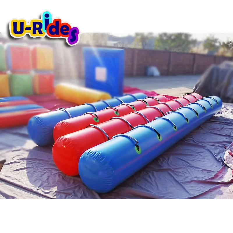 6m Long Inflatable Balance Bean Airtight Tube for 6 Adults Available in Red and Blue Track & Field Products for kids