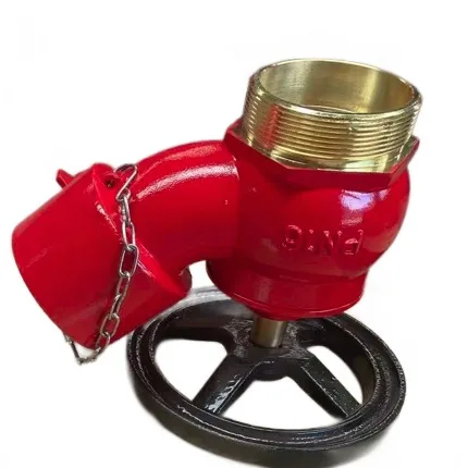 Factory Selling Fire Hydrant 2.5 Inches Brass Oblique Screw Landing Fire Hydrant Indoor Fire Hydrant One Way Valve