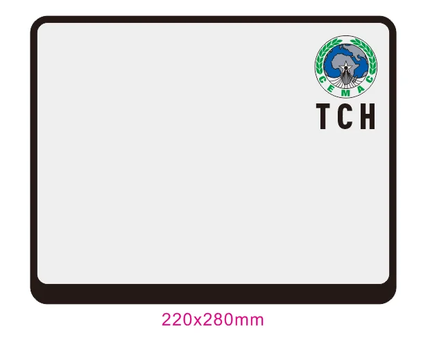 Chad Blank two layer license plates with printing TCH Logo and Flag in wide border, colorful double layer Africa number plates