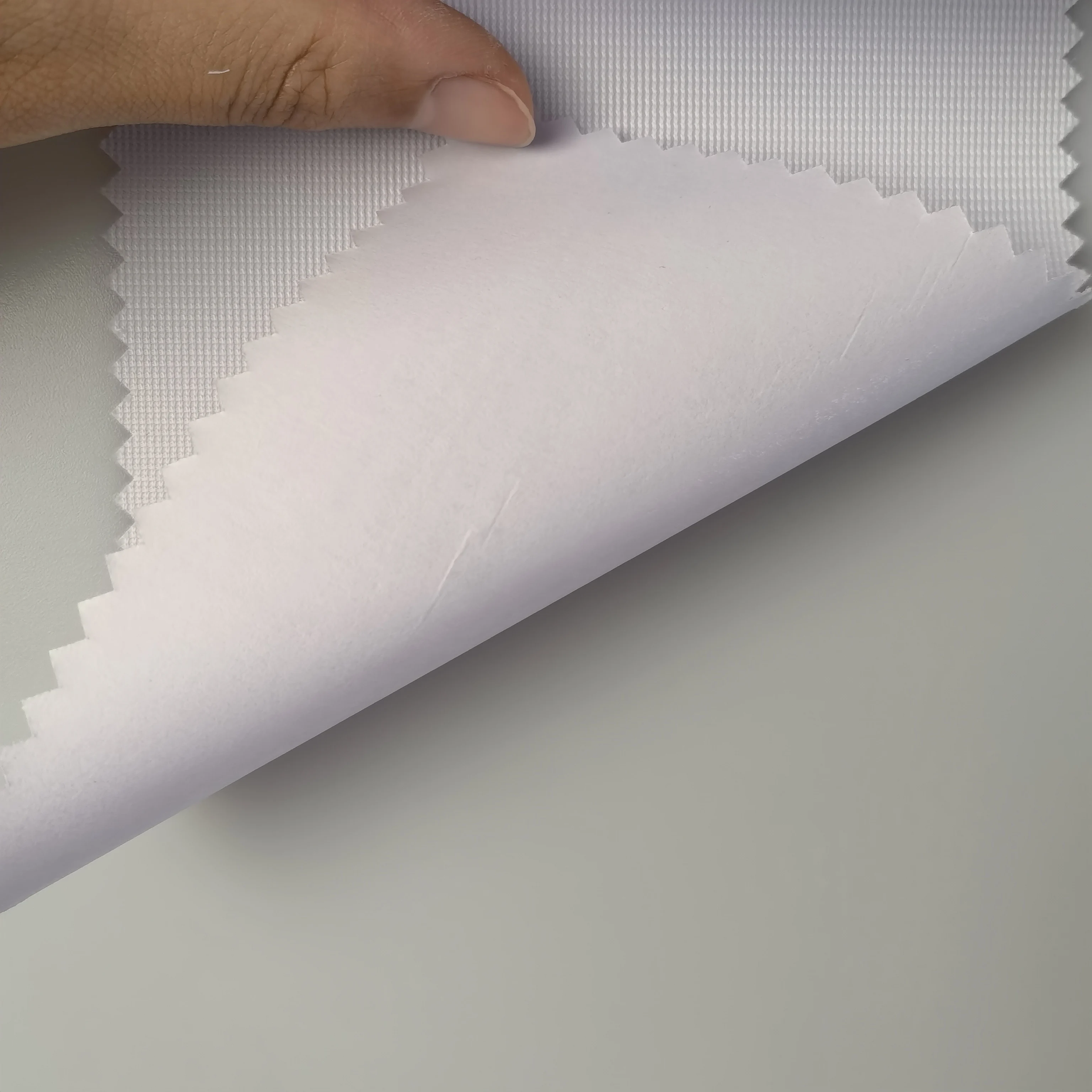 Wholesale Eco-Solvent Print 110g Flag fabric roll with paper liner, white Digital printing polyester Art Canvas Roll 1.27*50m