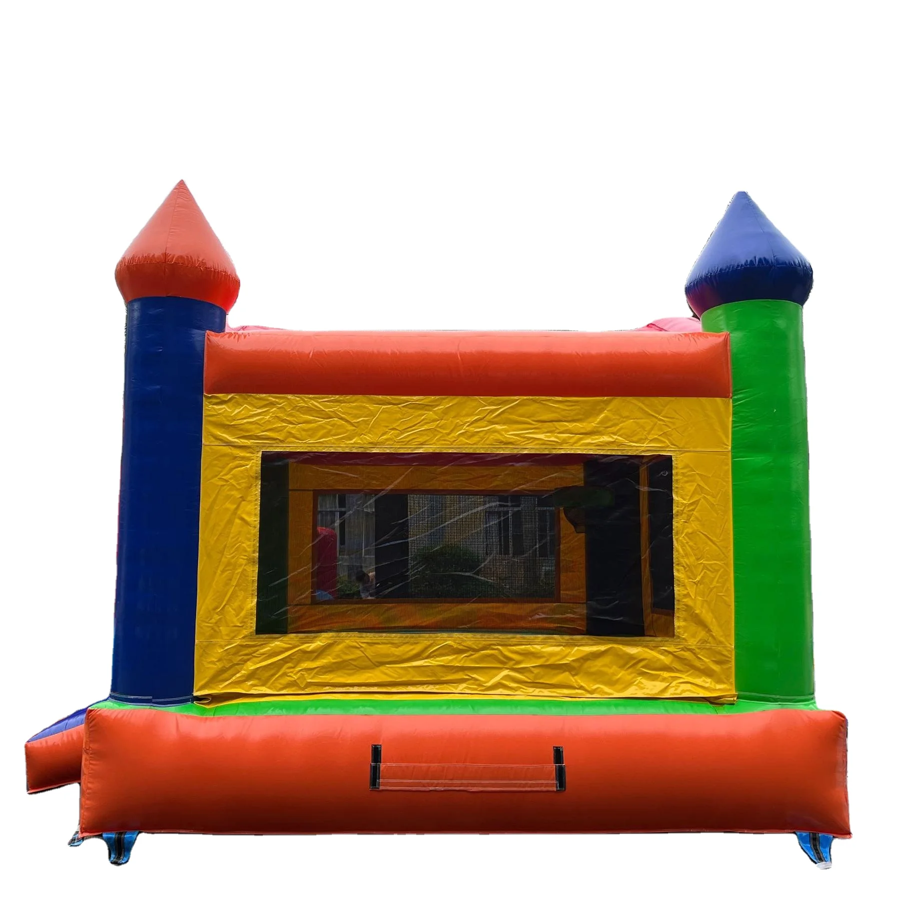 Colorful beauty Jump Bounce House Slide Party Playground Super Fun Bouncy Castle Combo for kids outdoor China shopping mall