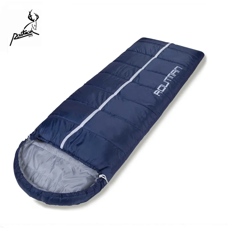 
OEM Logo and Weight Camping Equipment Jungle Tool Adult Travel Hiking Envelope Shape With Hat Sleeping Bag for Camping Outdoor 