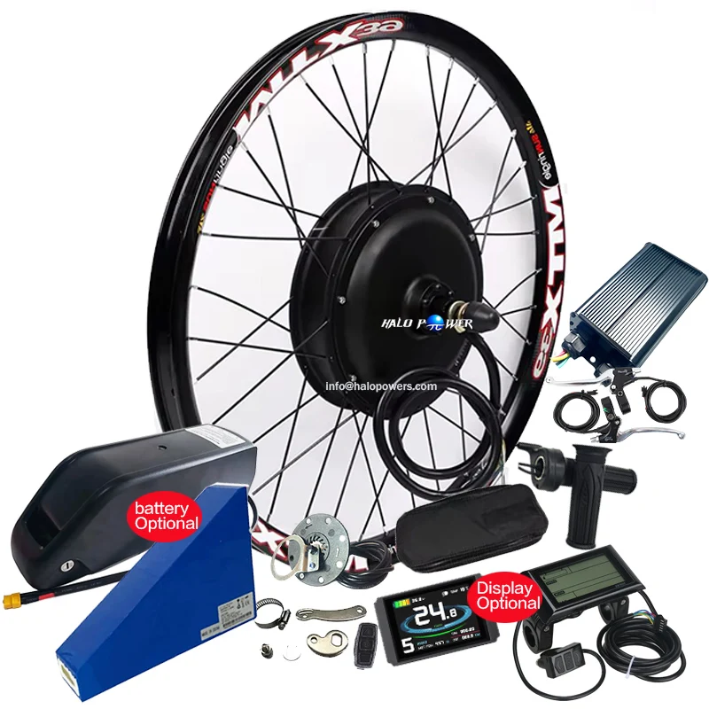 1000w 1500w 2000w 3000w rear wheel hub motor mtb mtx ebike electric bicycle part cycle e bike conversion kit with option battery