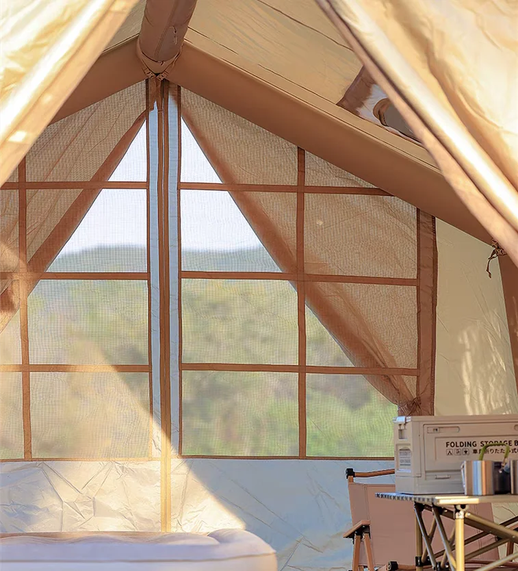 Four Season Outdoor Large Inflatable Air House Tent With Mesh Window & Doors