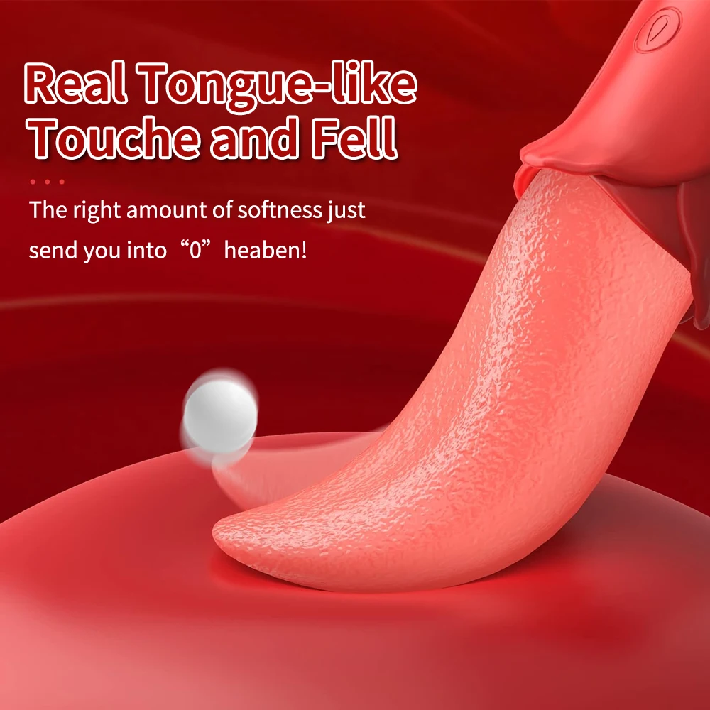 Hot Selling Female Masturbation G spot Clitoris Sex Toy for Women Stimulator Nipple Massager Realistic Tongue Licking Vibrator