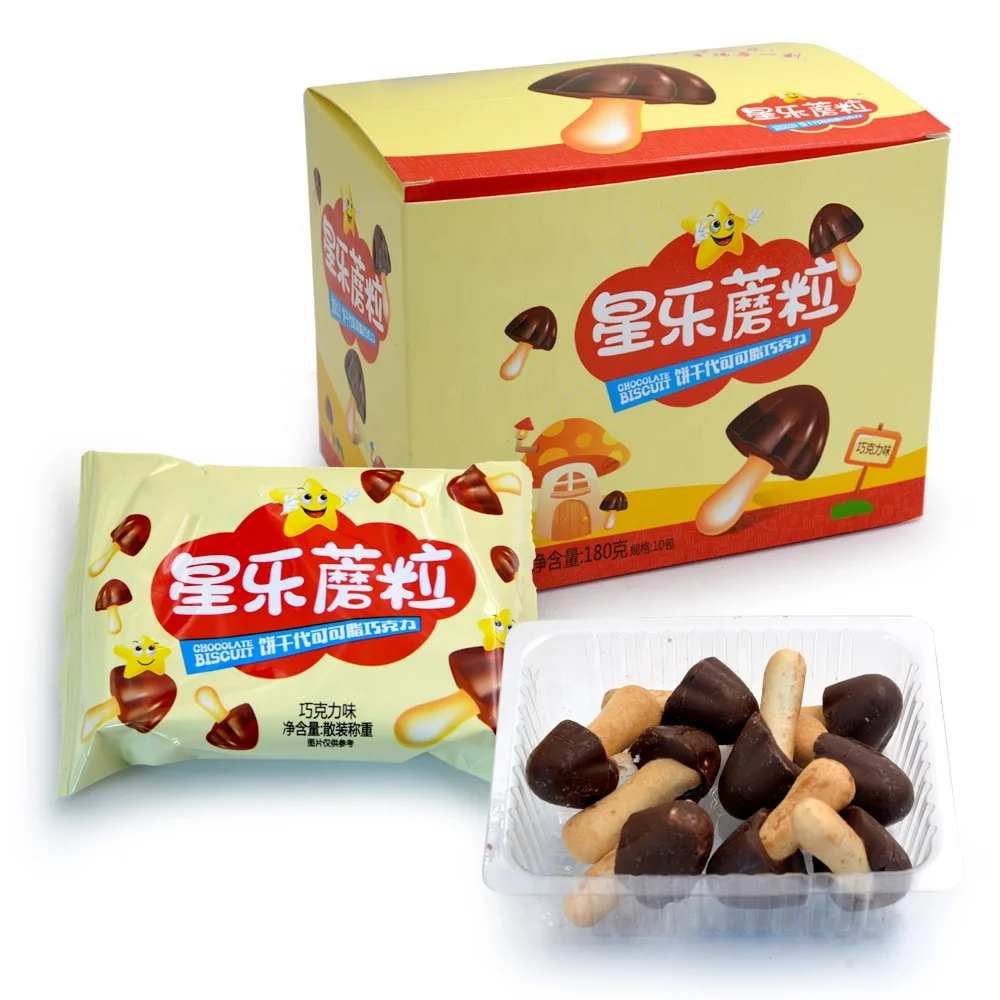 Халяль сладкий гриб шоколадное печенье хрустящая палочка