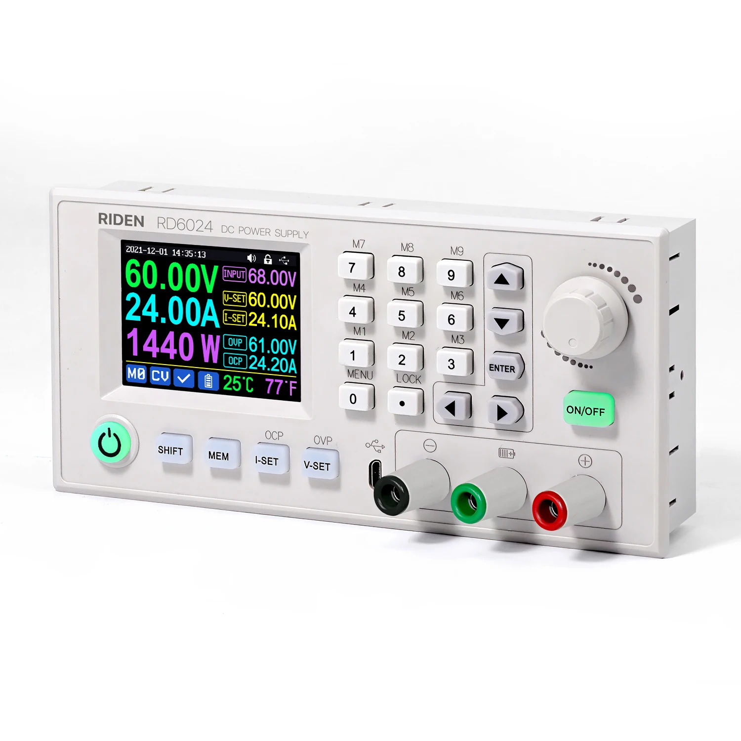 Светодиодный Регулируемый Модуль питания RD RD6024, 60 В, 24 а, USB, постоянный ток, преобразователь постоянного тока