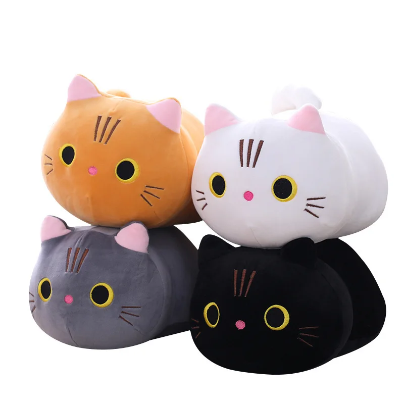 Милый котенок плюшевая игрушка мягкая аниме Колонка Подушка кошка подушка детская Роскошная спальная длинная кровать