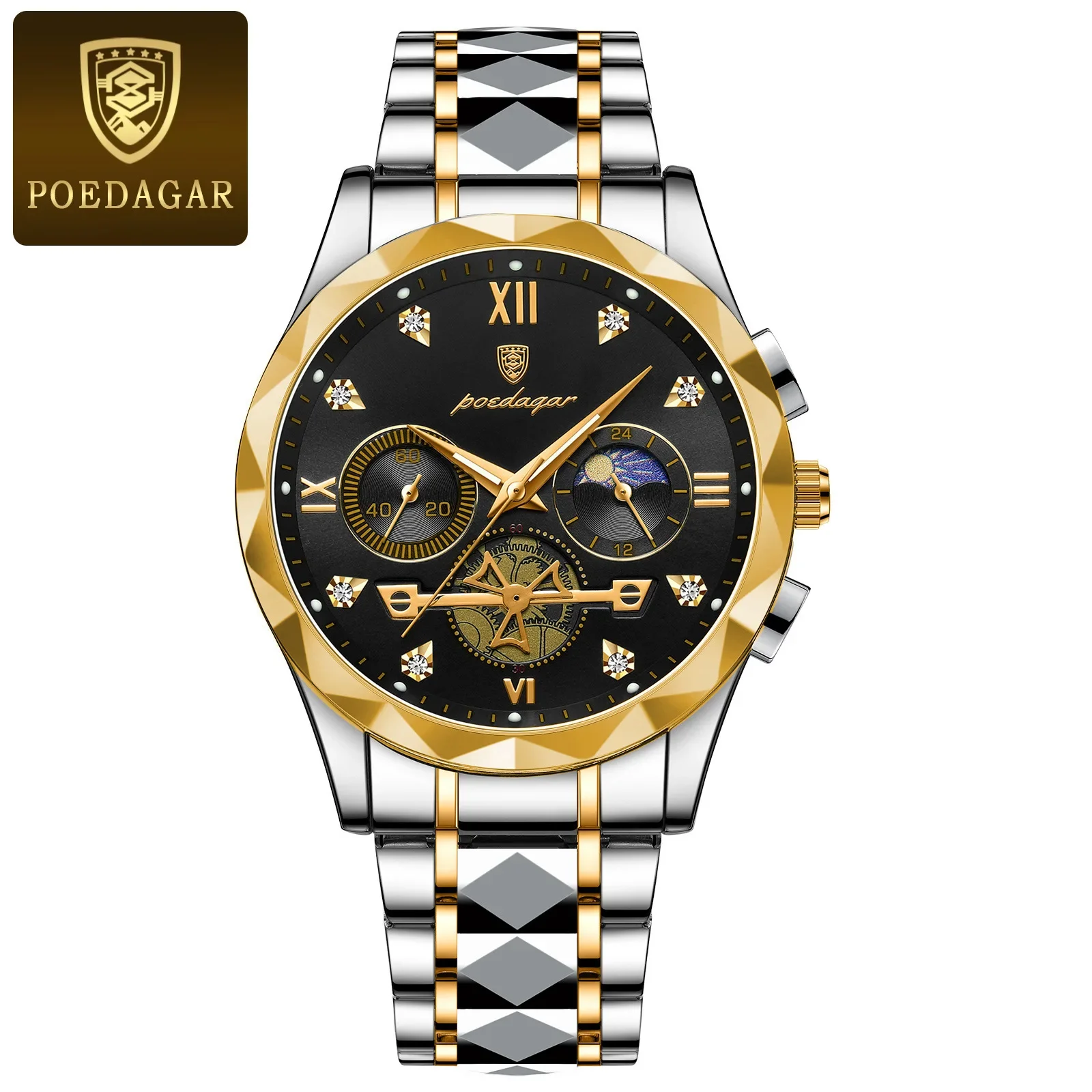 POEDAGAR 996 Trendy Brand High End Newest Cheap Factory Price Popular Design Best Price Men Quartz Watches Stainless Steel Band