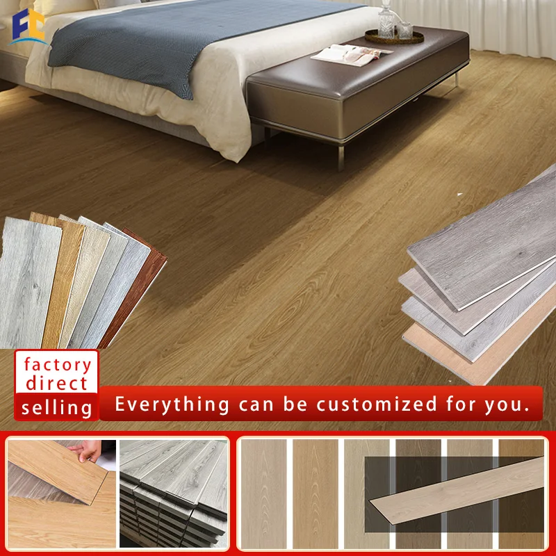 Composite Material Waterproof Luxury Vinyl Tiles For Indoor Flooring Eco-Friendly Bamboo & Charcoal PVC Tiles For SPC Flooring