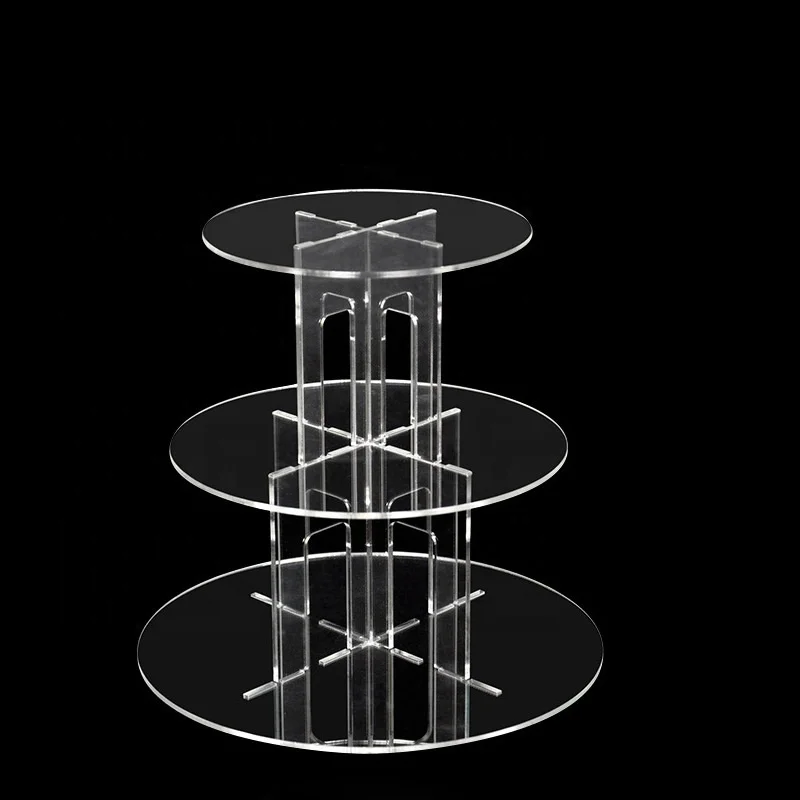 5-Tier Wedding Round Cake Tools Cake Plate Center Stand Handle Rod Cake Stand Wedding Birthday Party Decoration