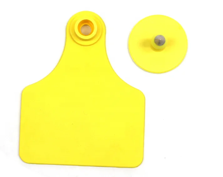 75 60mm medium size calf cattle bovine horse ear tag with laser numbers