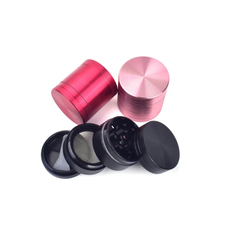 CNC Custom Pink Black Color Portable Manual Grinder Smoking Accessories For Car