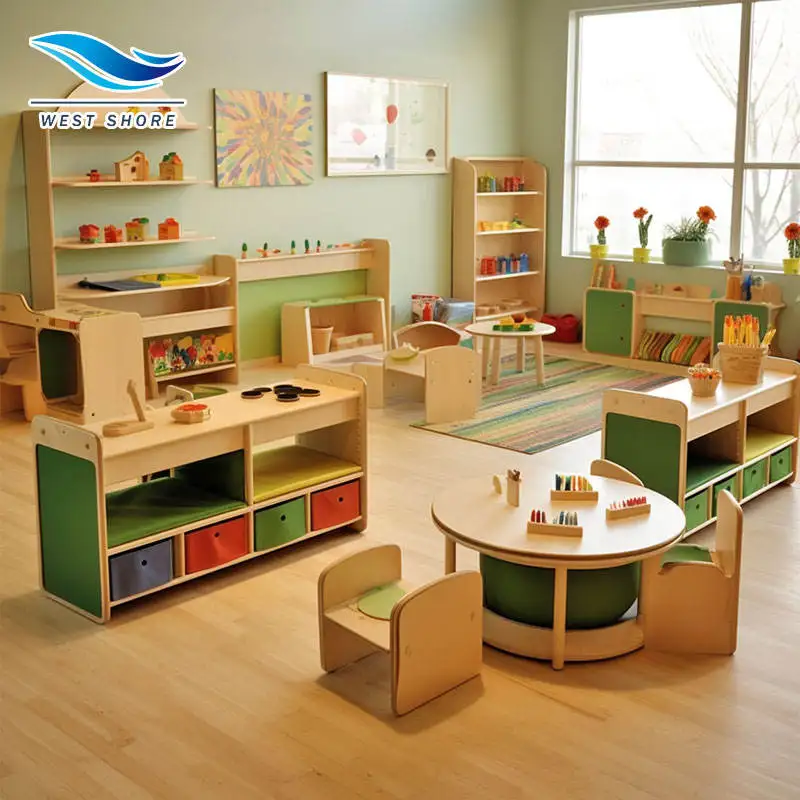 Kinder Garden School Furniture For Mobilier Scolaire Nursery Early Childhood Montessori Classroom Furniture Day Care Equipment