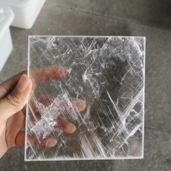 High Quality Natural Rough Selenite Stone Healing Clear Gypsum Selenite Plate