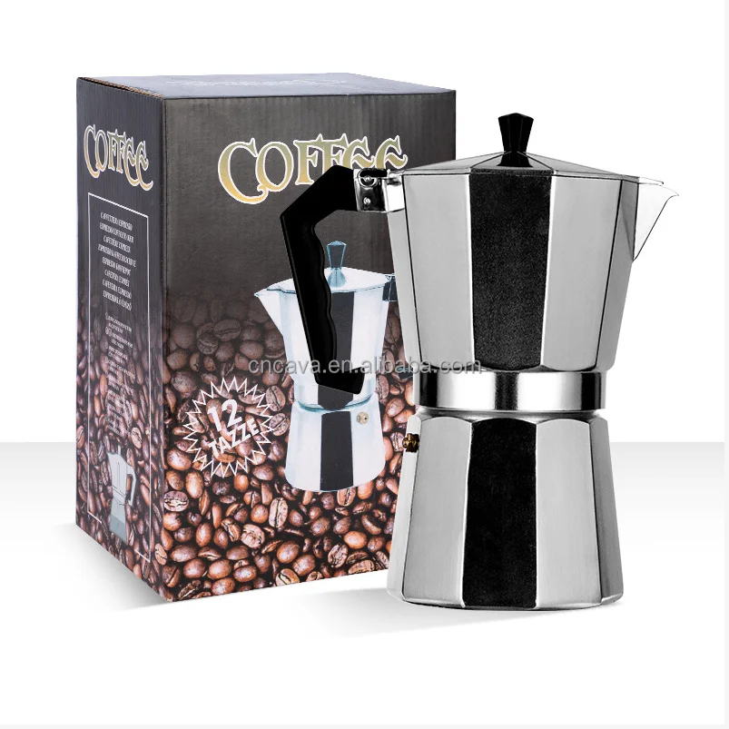 multiple sizes aluminum mocha pot italian portable eapresso coffee maker stovetop hand make moca mocha pot