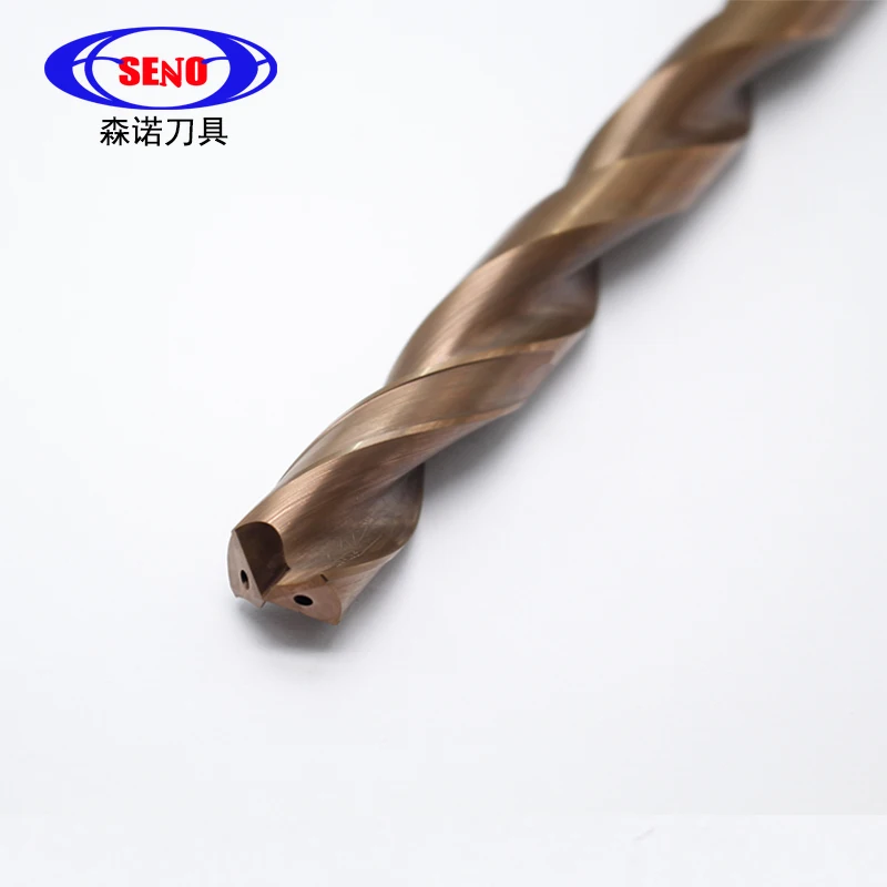 HRC60 Coolant Drilling Tool Carbide Drill Tools Inner Coolant Twist Drill