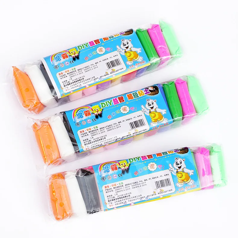 2021 New 12 Colors Dough Playdough Polymer Clay DIY Toy Super Light Clay