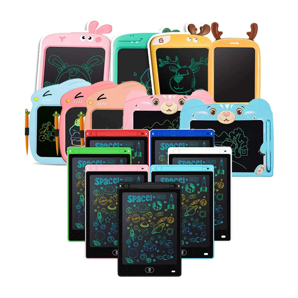 2023 Welcome Custom LCD Writing Tablet Doodle Reusable Colorful Painting Board 8 12 13.5 15 inch For Kids Preschool Art Toys