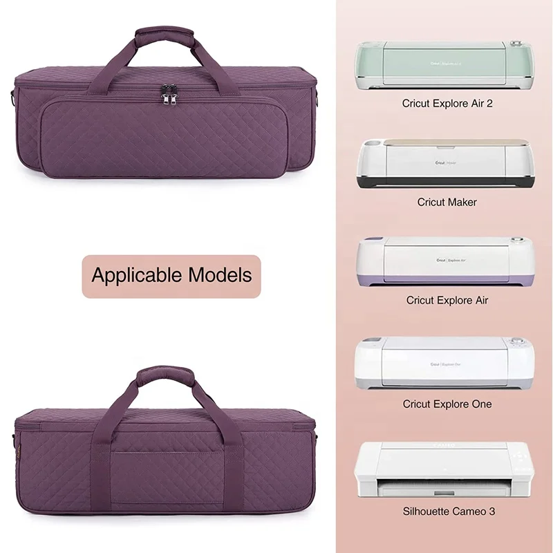 Mergeboon Customized double layer  cricut maker 3 explore carrying case bag