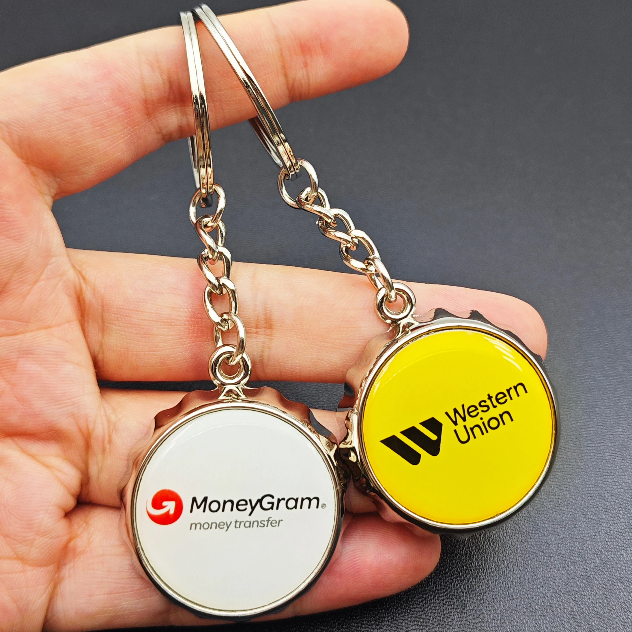 Custom epoxy printing logo bar beer metal bottle-cap opener key chain Caps of Beer Bottle personalised bottle opener keychain