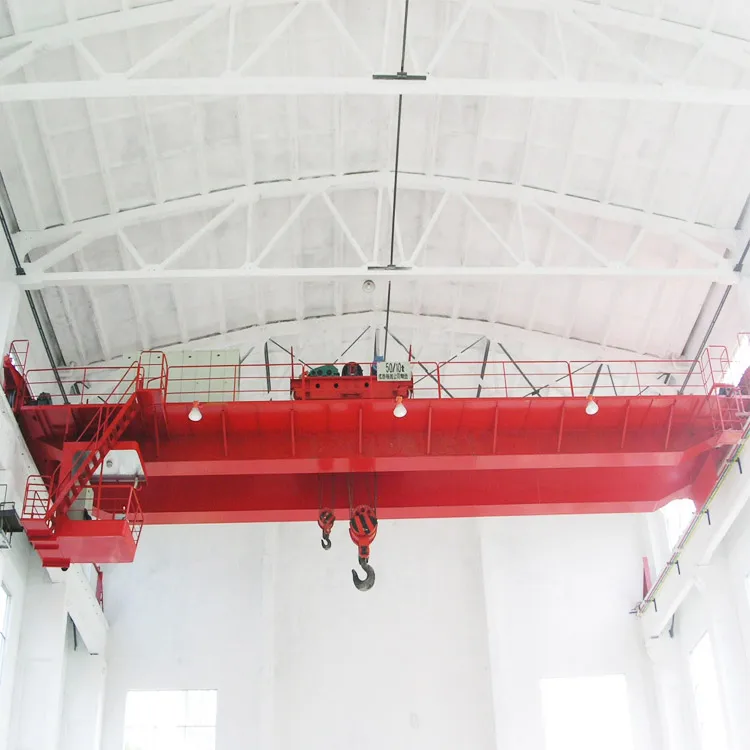 Wireless Remote Control 40t 50 Ton Double Beam Motorized Overhead Monorail Bridge Crane