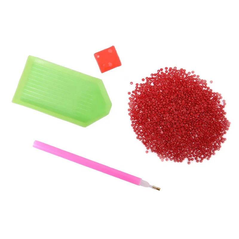 Flower Colorful 5D Full Diamond Diamond Painting Set Round Rhinestone Gem Art Painting