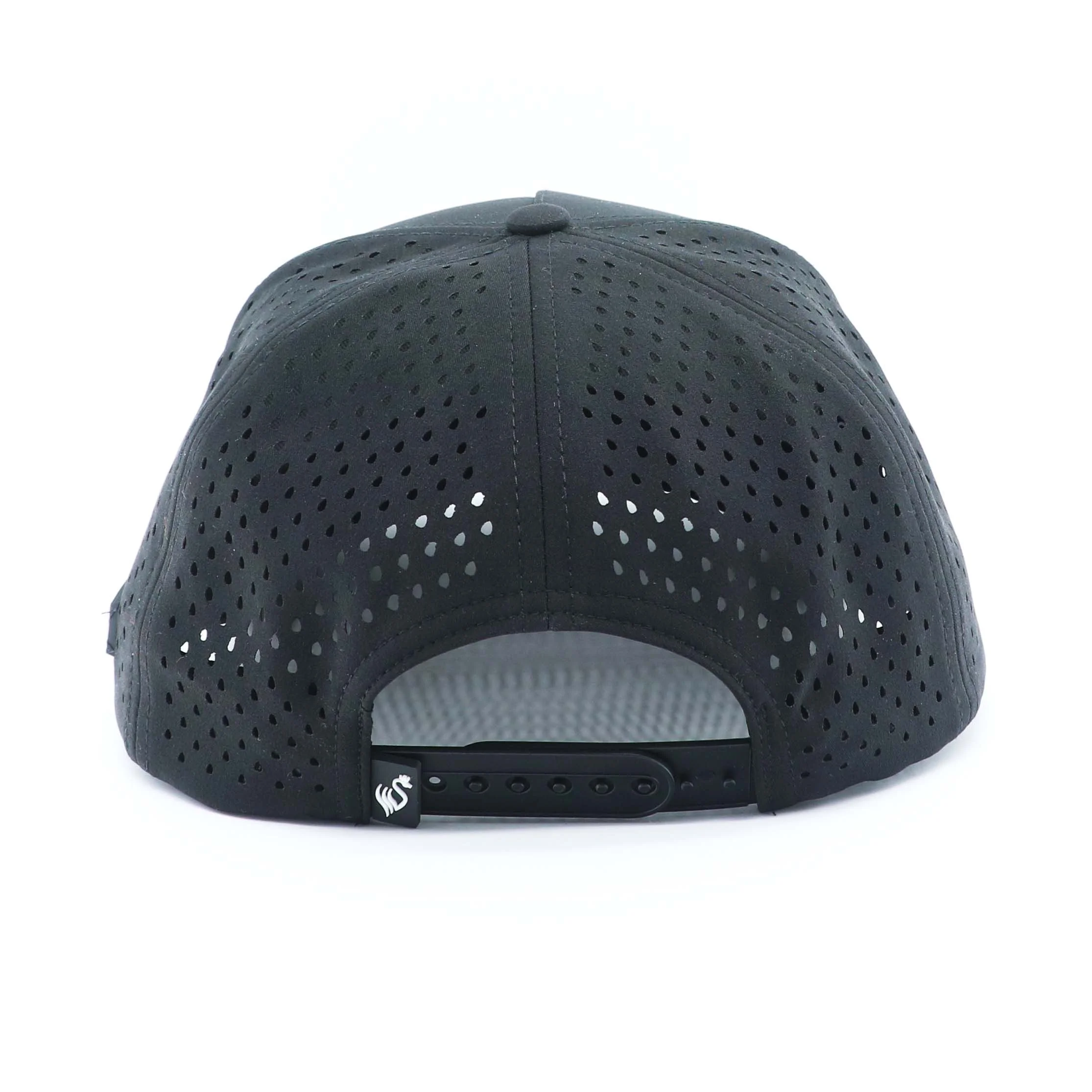 Breathable waterproof Sport Mesh trucker cap polyester Laser Cut Hole Perforated Golf Hat the other cap