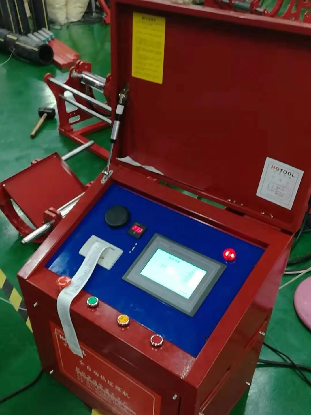 GPS automatic HDPE pipe butt fusion welding machine 400-630mm, with printer and USB IO