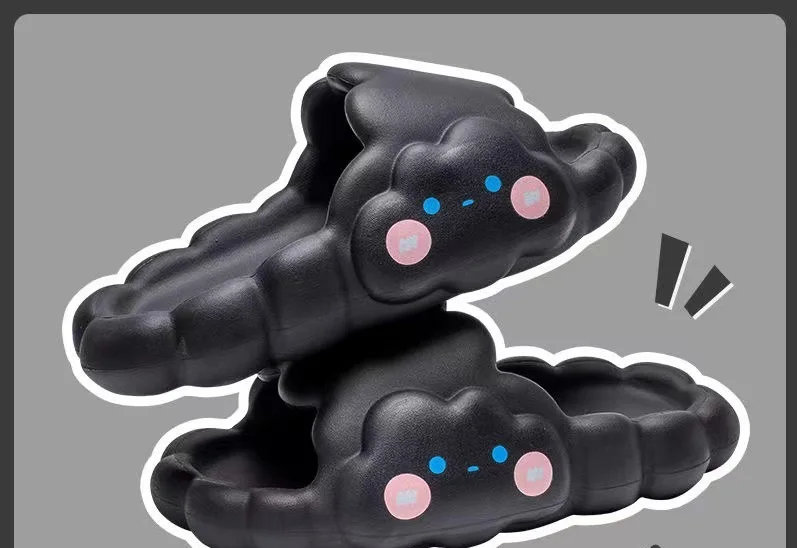 New Design Eva Cute Cloud Single Strap Waterproof Outdoor Slippers Lady Sandals Unisex Shoes Men Flip Flops