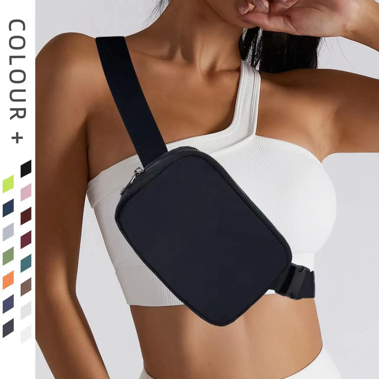 Custom logo Fanny Pack Factory Everywhere Belt Bag Crossbody Shoulder Bum Bag for men